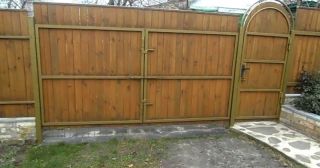 Купить распашные ворота деревянные Сатка, цена от 2781 руб.